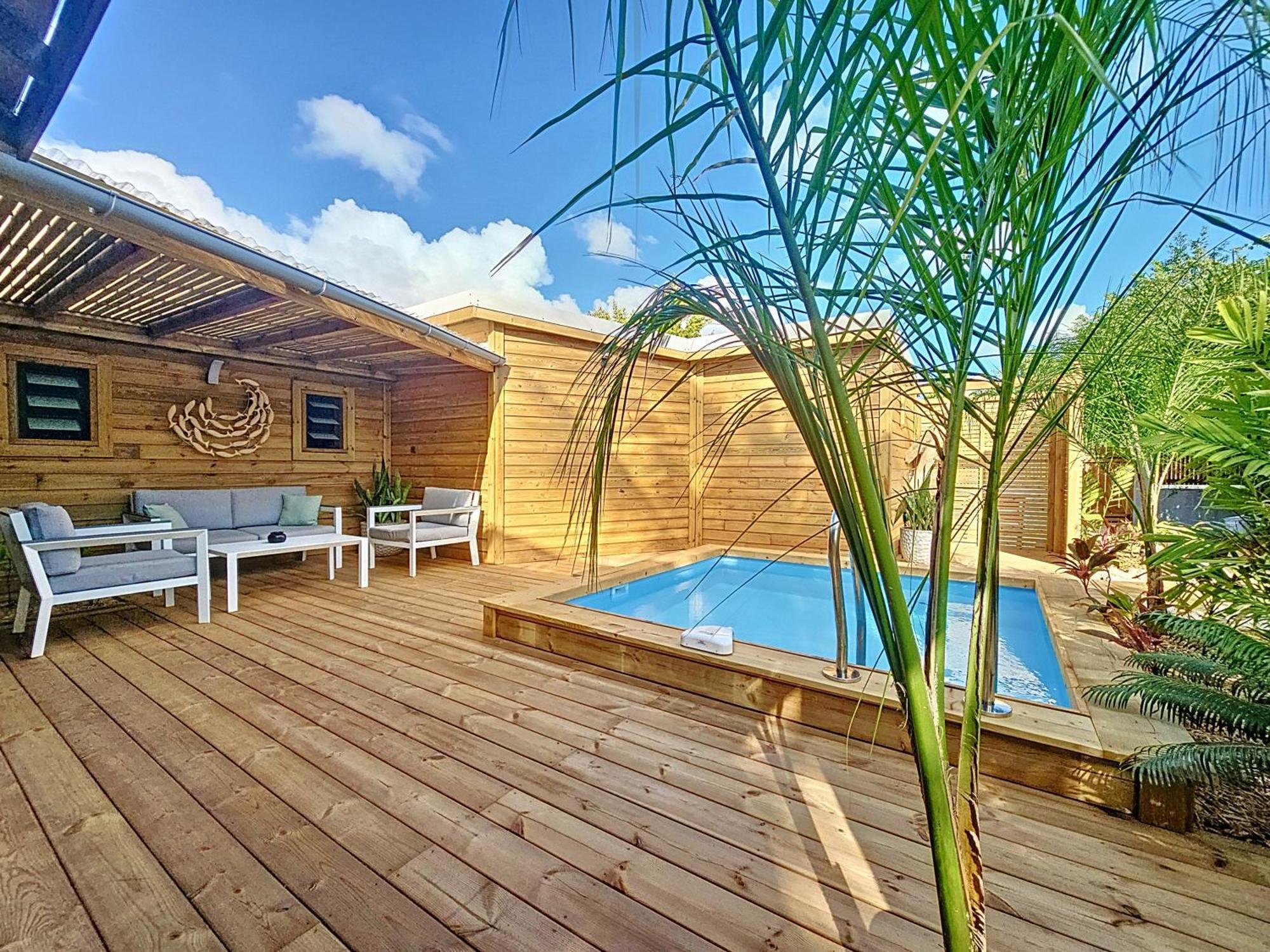 Villa L'Anjou Creole A Sainte Anne En Guadeloupe Avec Piscine Privee Et 2 Chambres Pour 4 Personnes Exterior photo