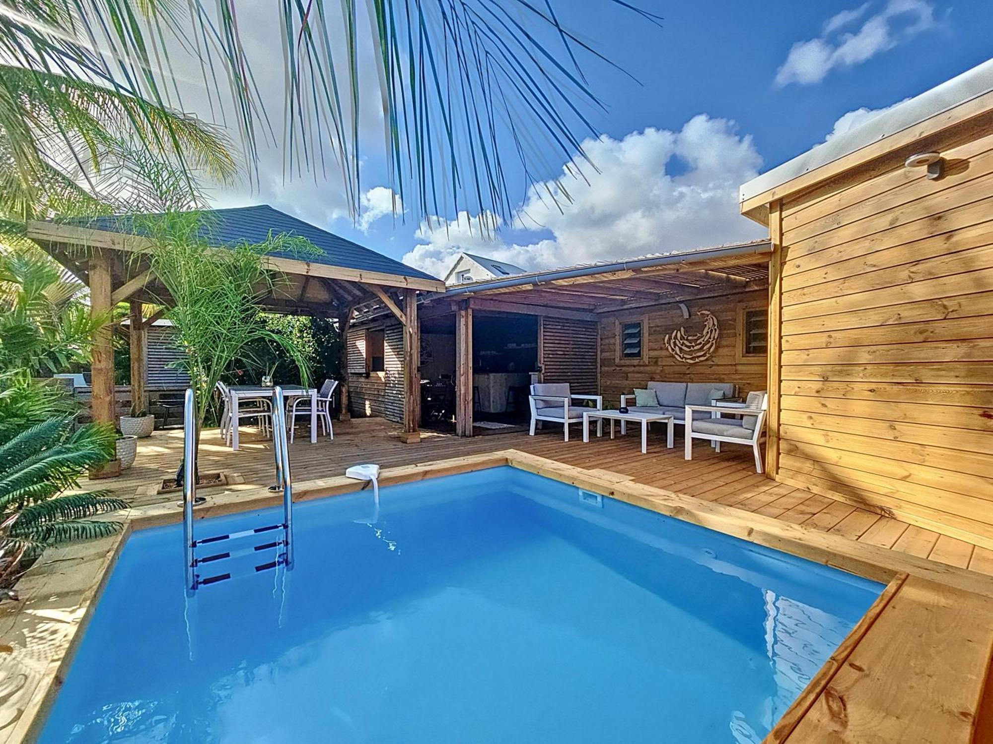 Villa L'Anjou Creole A Sainte Anne En Guadeloupe Avec Piscine Privee Et 2 Chambres Pour 4 Personnes Exterior photo